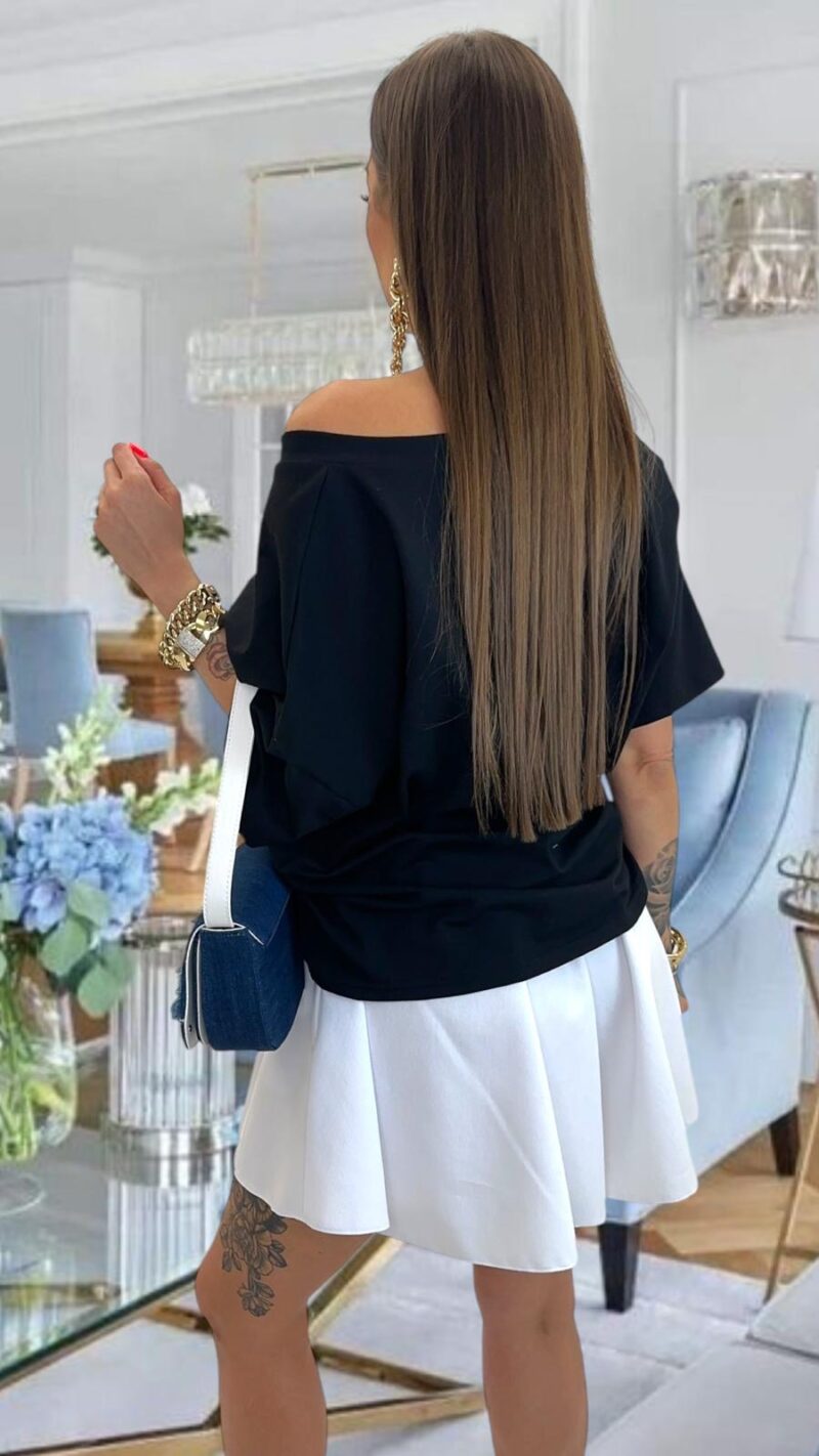 Komplet Lola Bianka bluzka spodenki oversize - obrazek 2