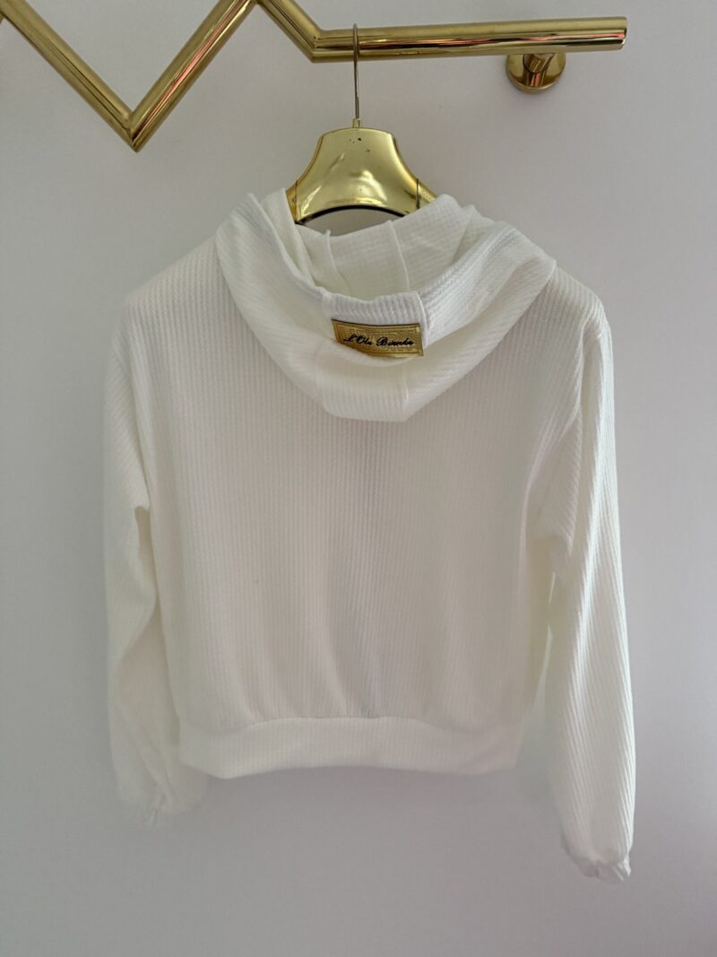 Bluza Lola Bianka Bluza Biala Rozpinana Z Pomponami - obrazek 7