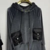 Dres Lola Bianka dres welurowy szary LB - obrazek 6