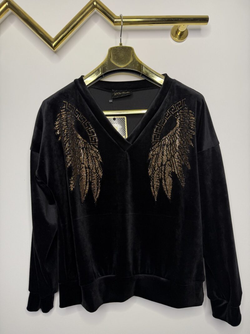 Dres Lola Bianka dres welurowy czarny Lola Bianka - obrazek 5