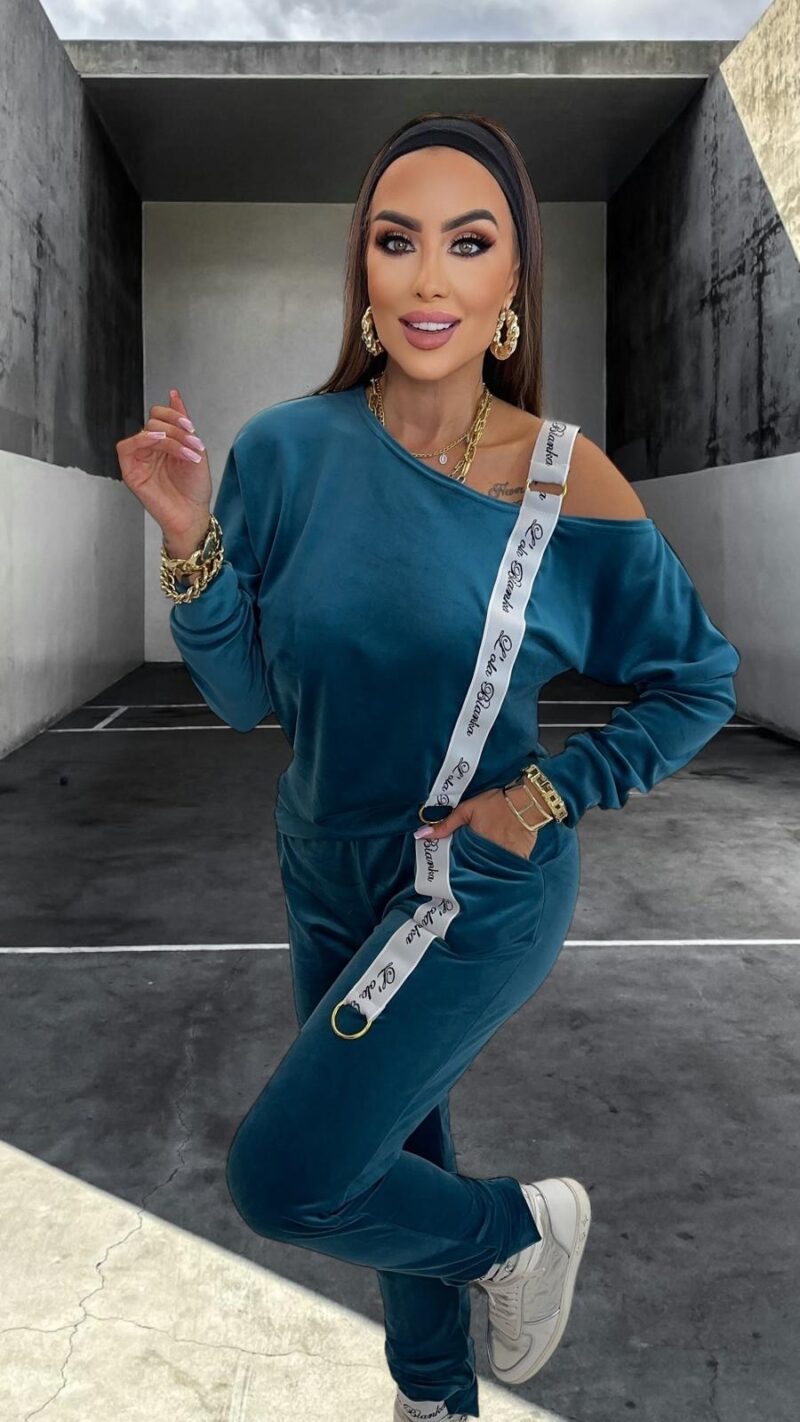 Dres Lola Bianka Dres Welurowy Lola Bianka Komplet - obrazek 3