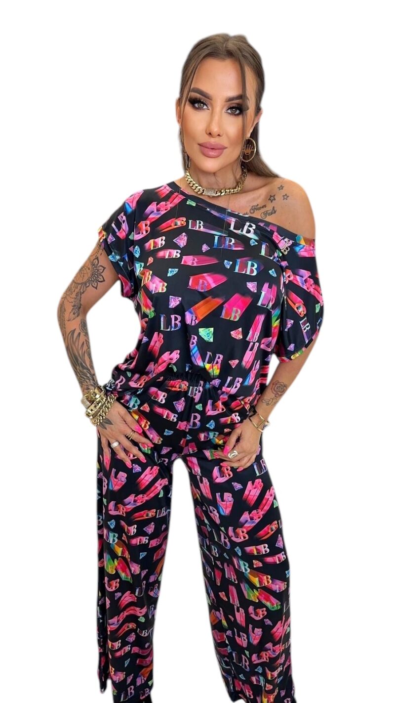 Dres Lola Bianka komplet letni spodnie bluzka