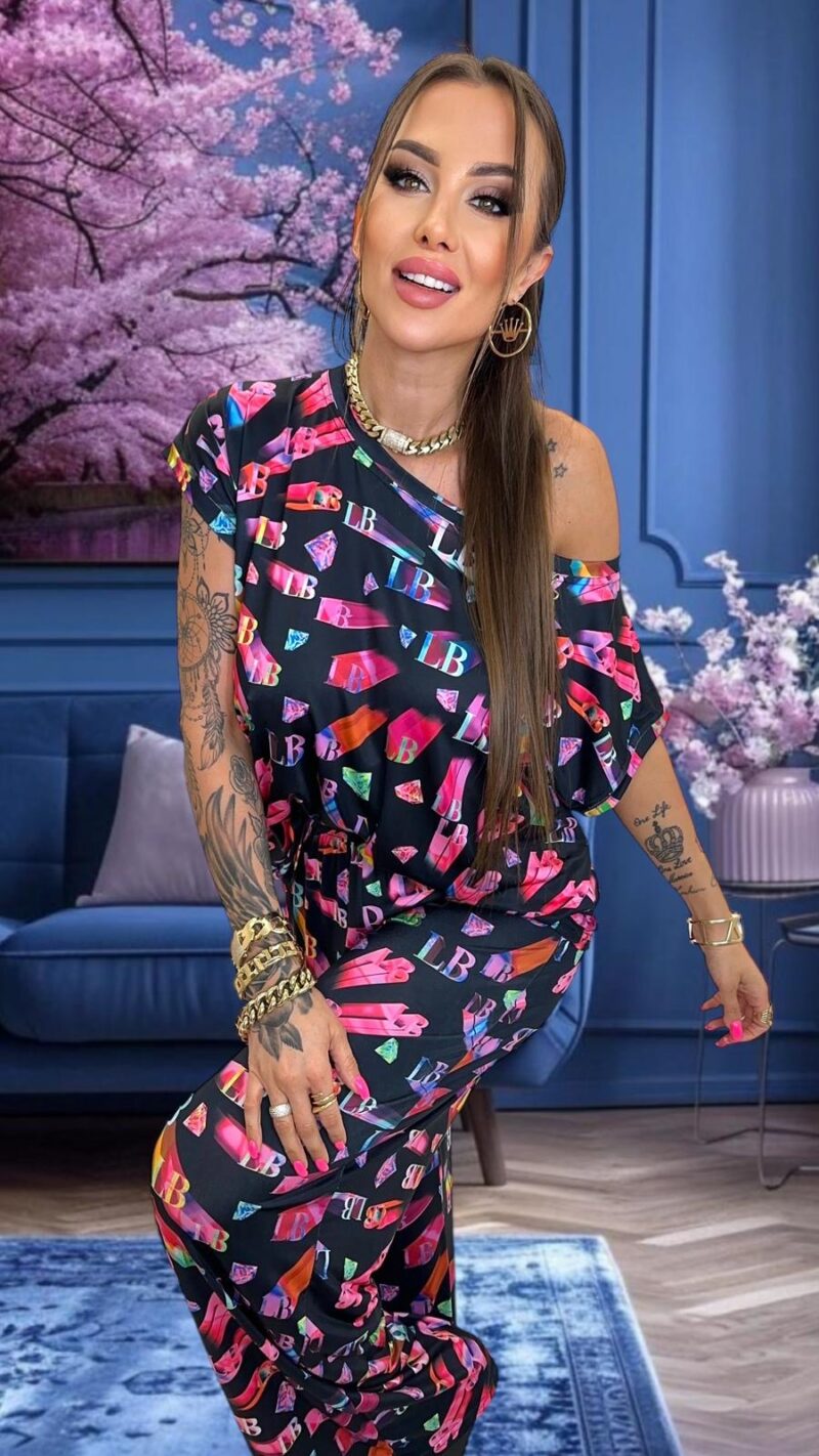 Dres Lola Bianka komplet letni spodnie bluzka - obrazek 2