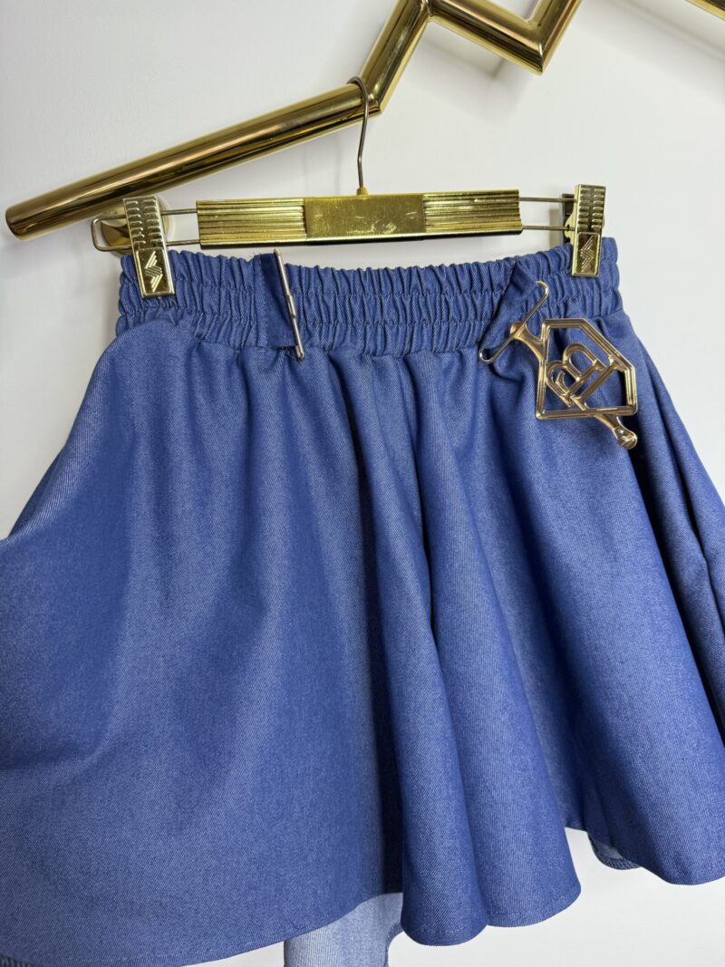 Komplet dżinsowy Lola Bianka spodenki bluza - obrazek 9