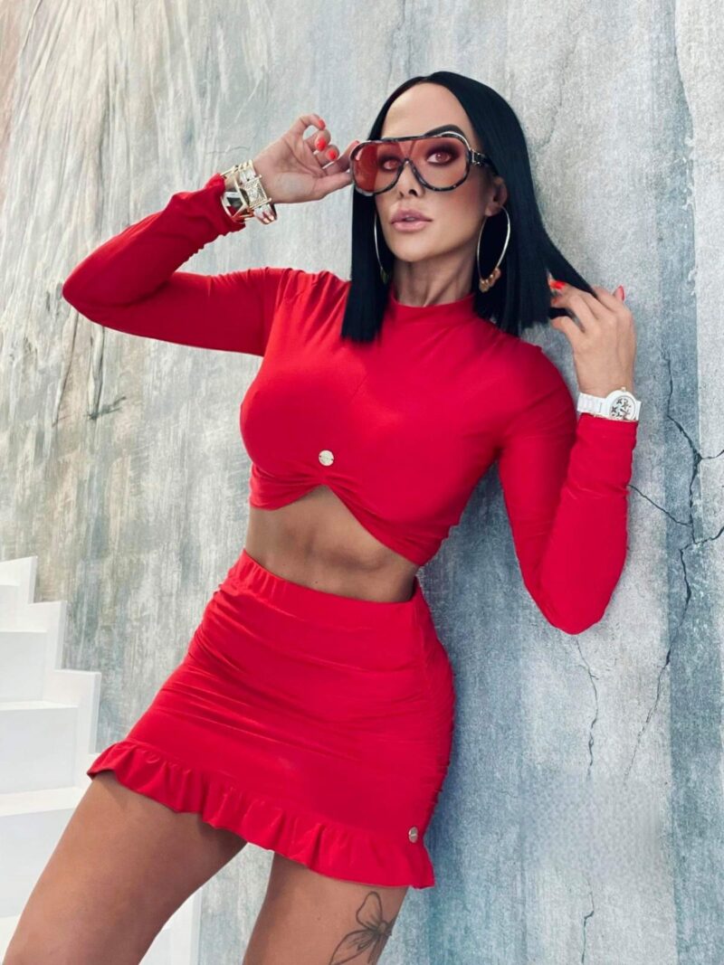 Komplet Lola Bianka Spodnica Bluzka Lb - obrazek 3