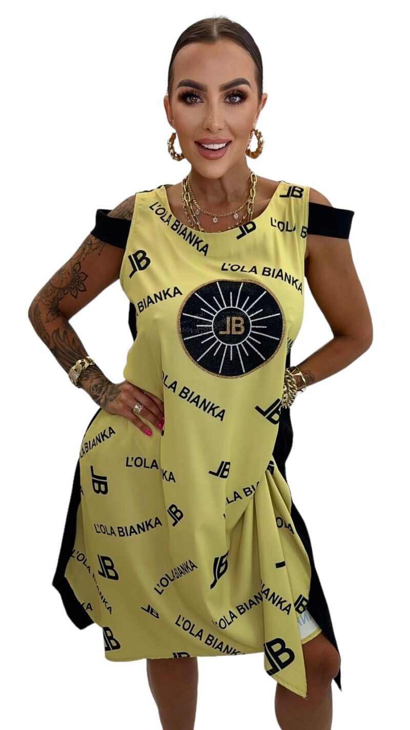 Sukienka Lola Bianka sukienka letnia bez rękawów - obrazek 4