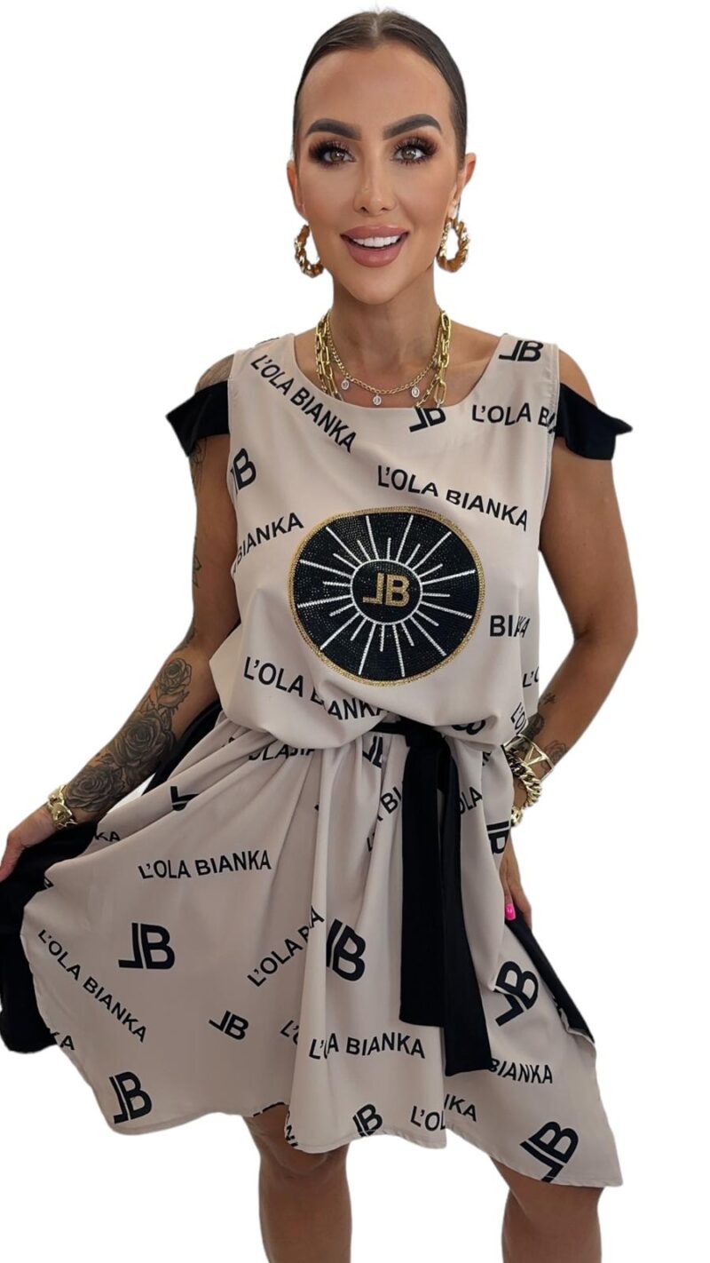 Sukienka Lola Bianka sukienka letnia bez rękawów - obrazek 3