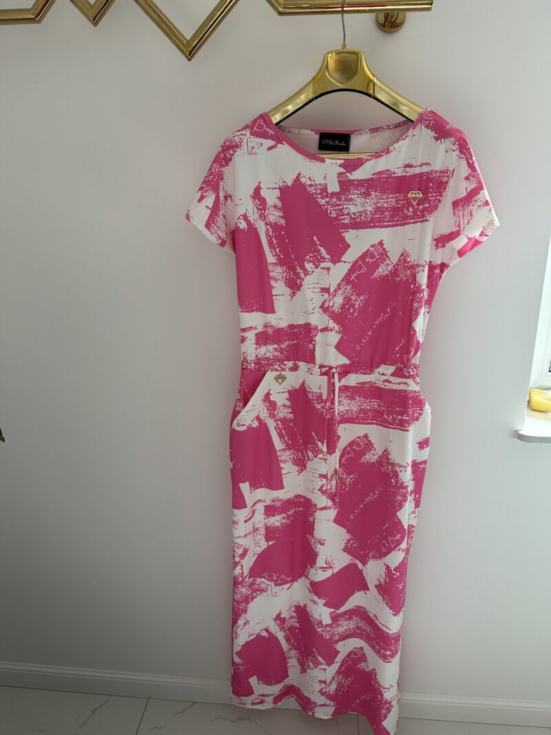 Sukienka Lola Bianka Sukienka Za Kolanko Elegancka - obrazek 4