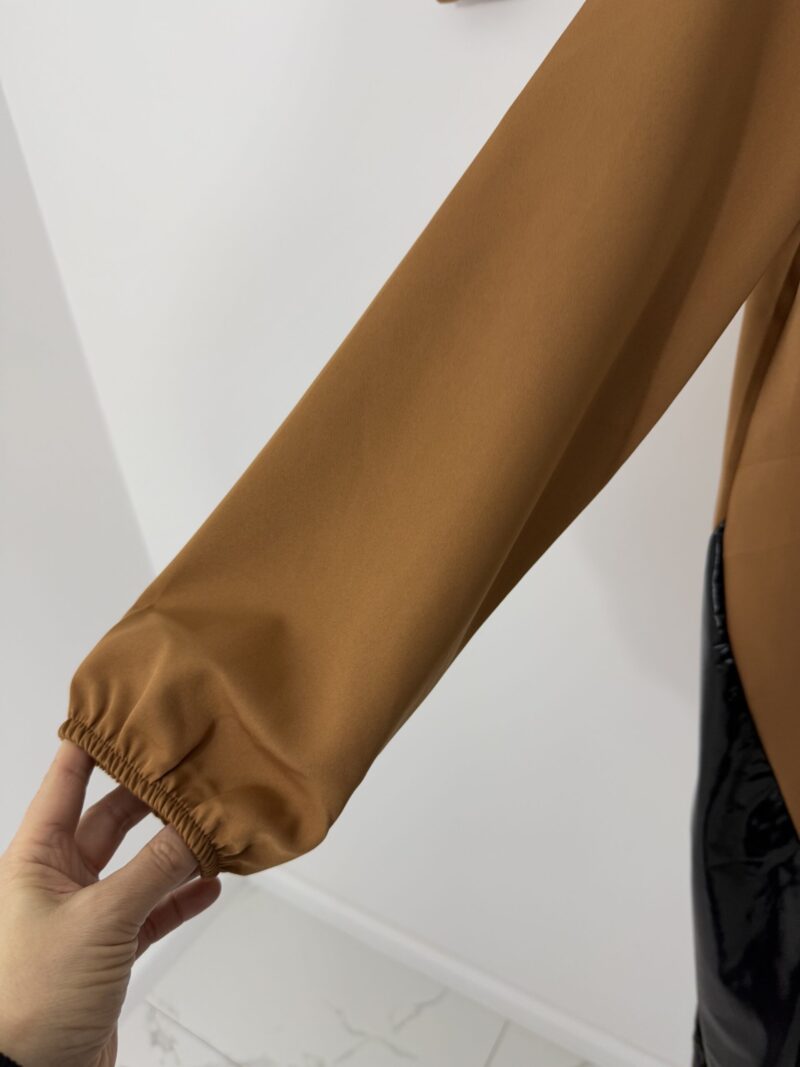 Sukienka Lola Bianka tunika oversize brązowa sukienka - obrazek 6