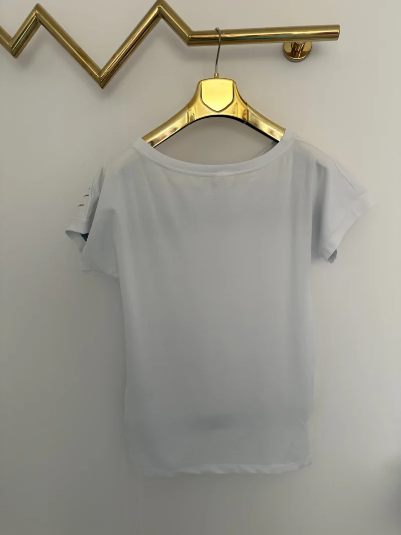 Bluzka Lola Bianka tshirt biały z krótkim rękawem - obrazek 9