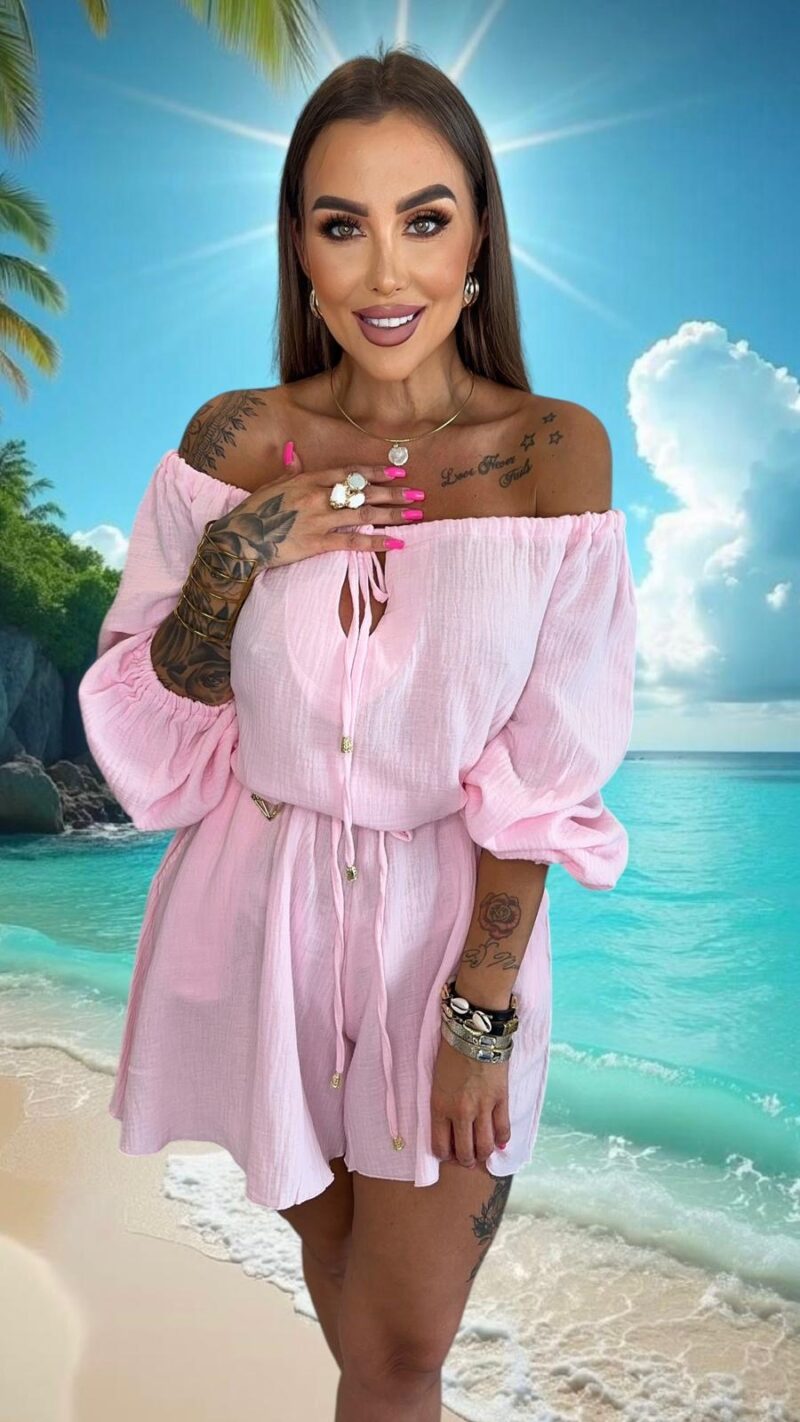 Kombinezon Lola Bianka kombinezon letni muślinowy oversize - obrazek 2