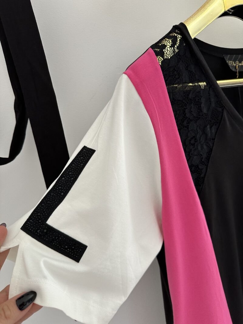Sukienka Lola Bianka tunika z paskiem oversize - obrazek 6