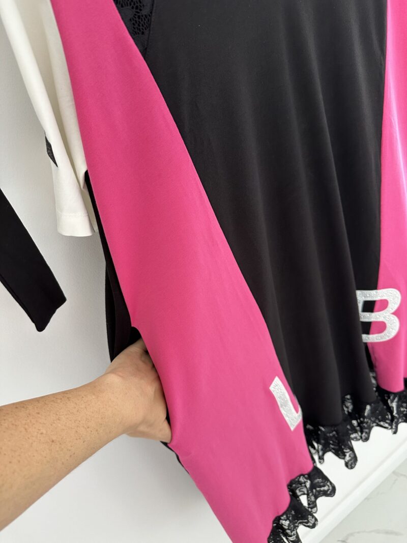 Sukienka Lola Bianka tunika z paskiem oversize - obrazek 9
