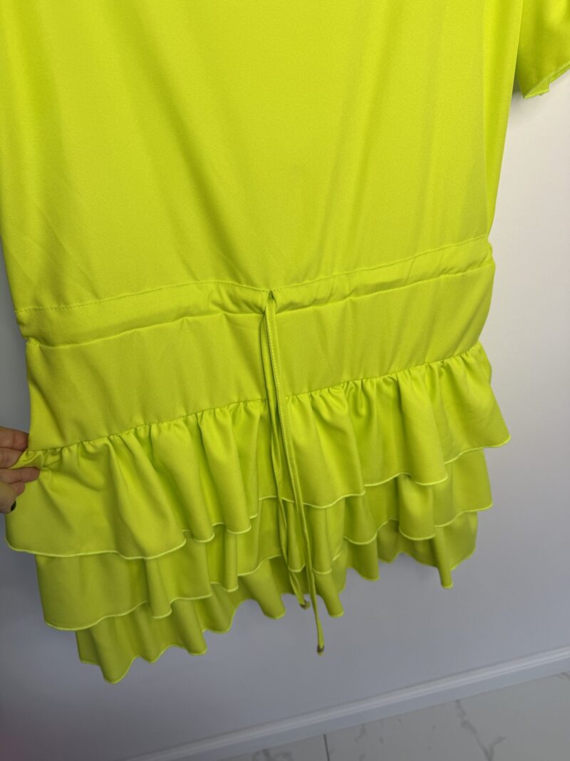 Sukienka Lola Bianka sukienka letnia oversize limonka - obrazek 8