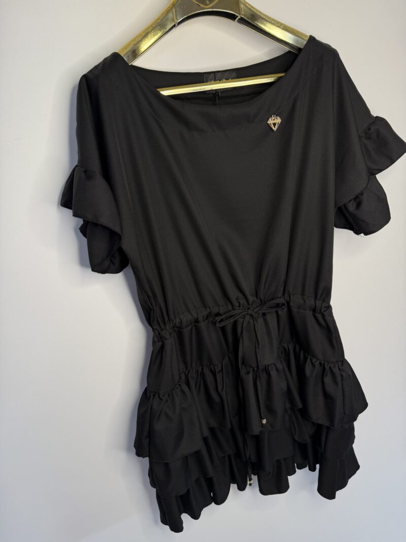 Sukienka Lola Bianka sukienka letnia oversize czarna - obrazek 3