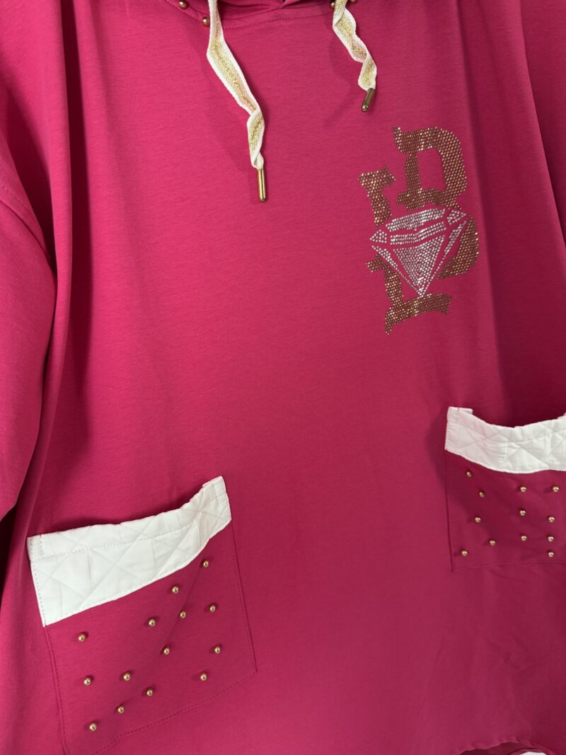 Sukienka Lola Bianka tunika dresowa luźna bluza - obrazek 6