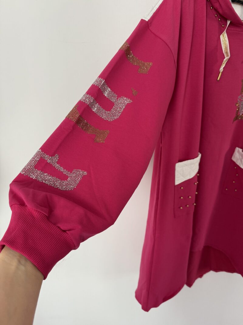 Sukienka Lola Bianka tunika dresowa luźna bluza - obrazek 7